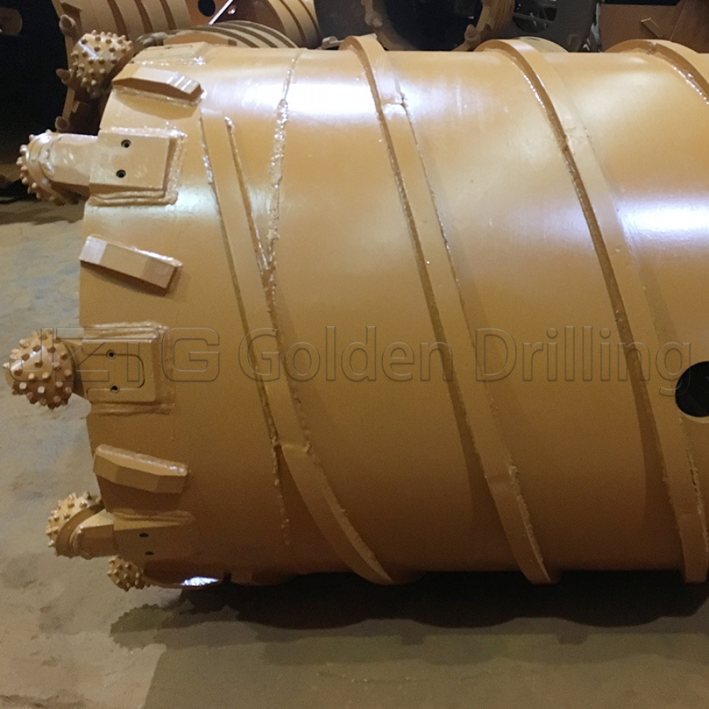 The real rotary rig core barrel with roller bits piling bucket tools