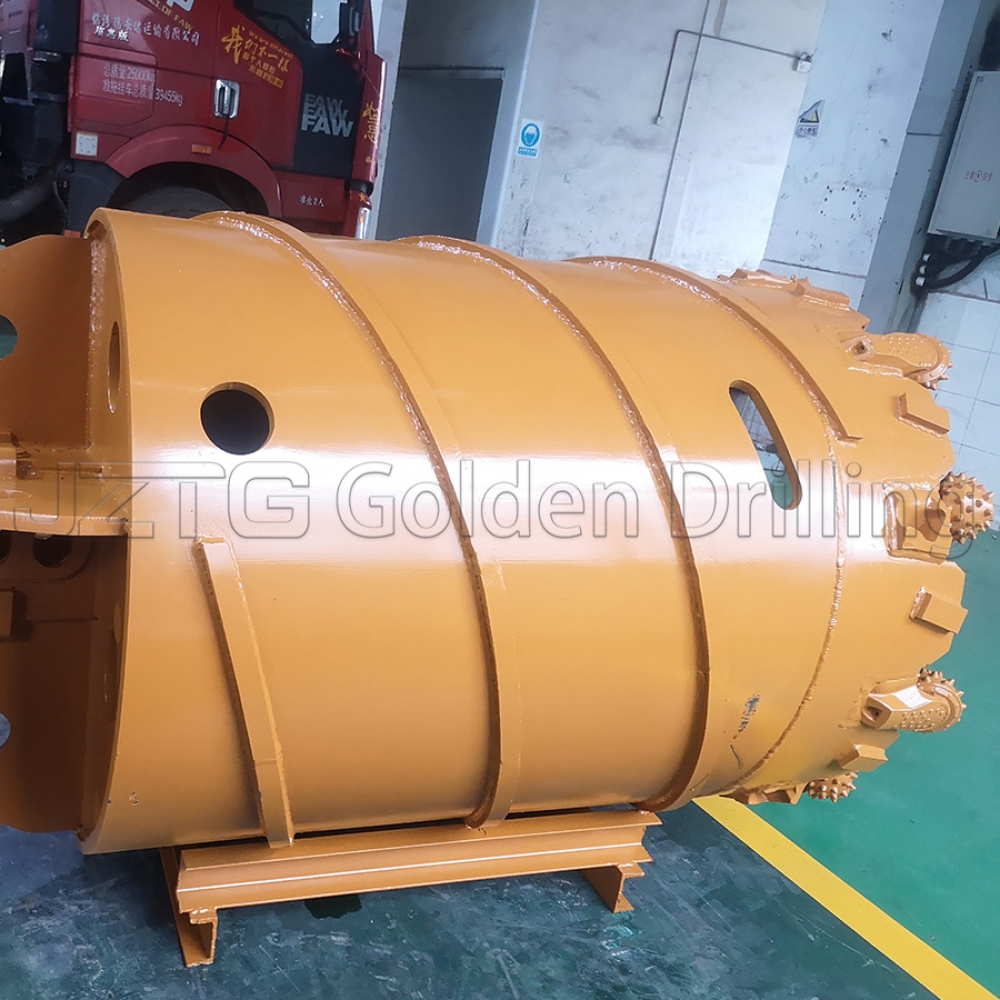 The real rotary rig core barrel with roller bits piling bucket tools